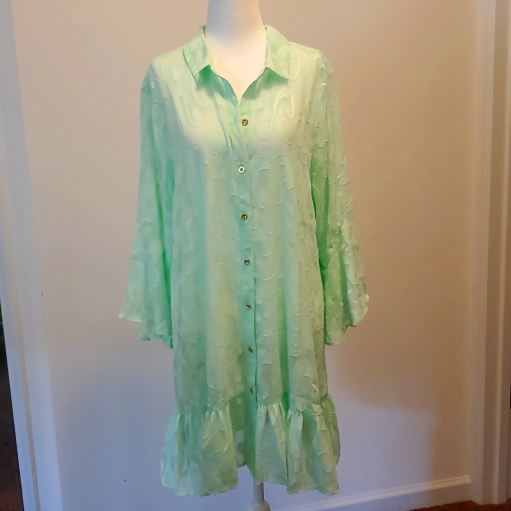 Lilly Pulitzer Linley Collared Cover-up NWT